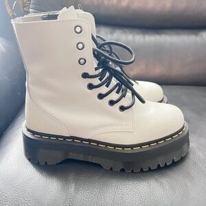 Dr Martens White Jadon Boots